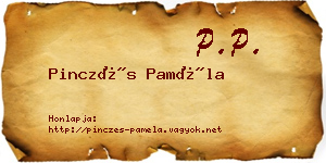 Pinczés Paméla névjegykártya